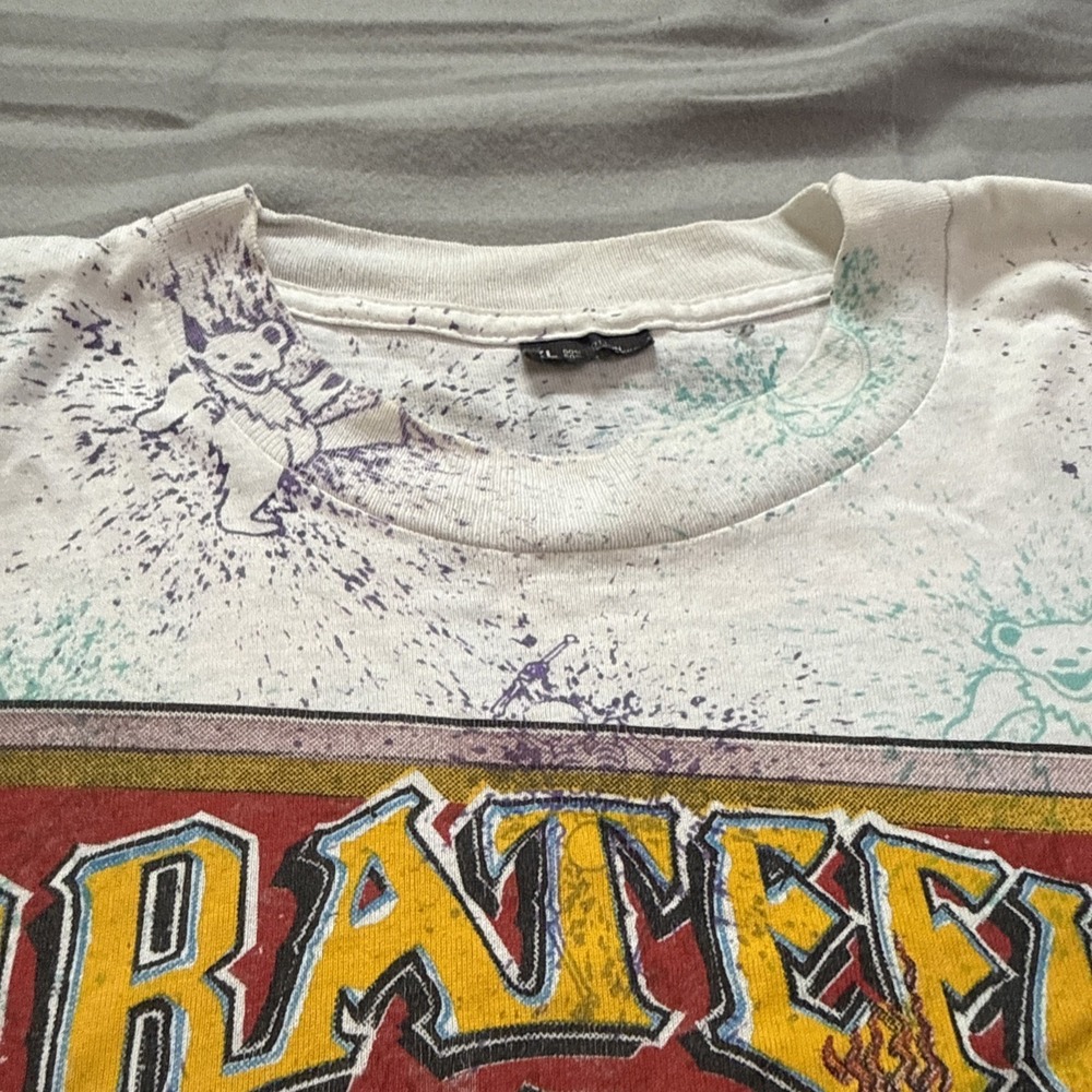 Vintage 1991 Grateful Dead Without A Net Operation Dead Tour shirt Size XL 23x26 - Picture 7 of 16